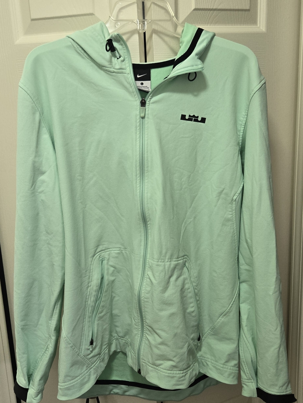 Lebron James Nike Mint Green Full-Zip Hooded Jacket